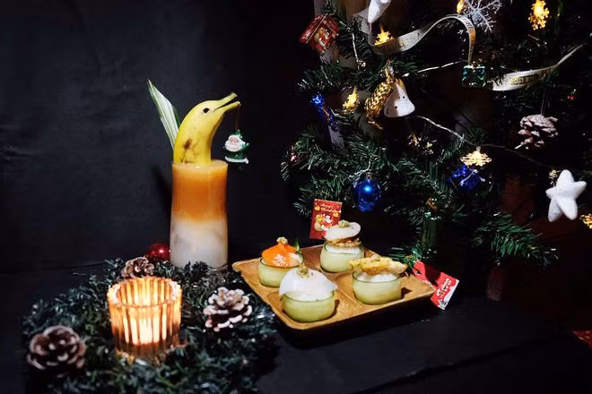 Cocktail trang trí hình cá heo đẹp mắt