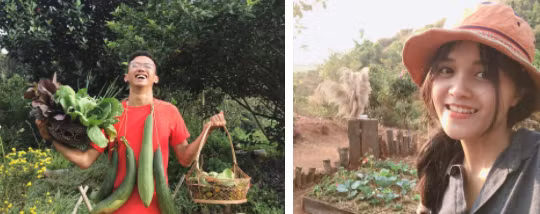 Đôi trẻ hài lòng với cuộc sống hiện tại.
