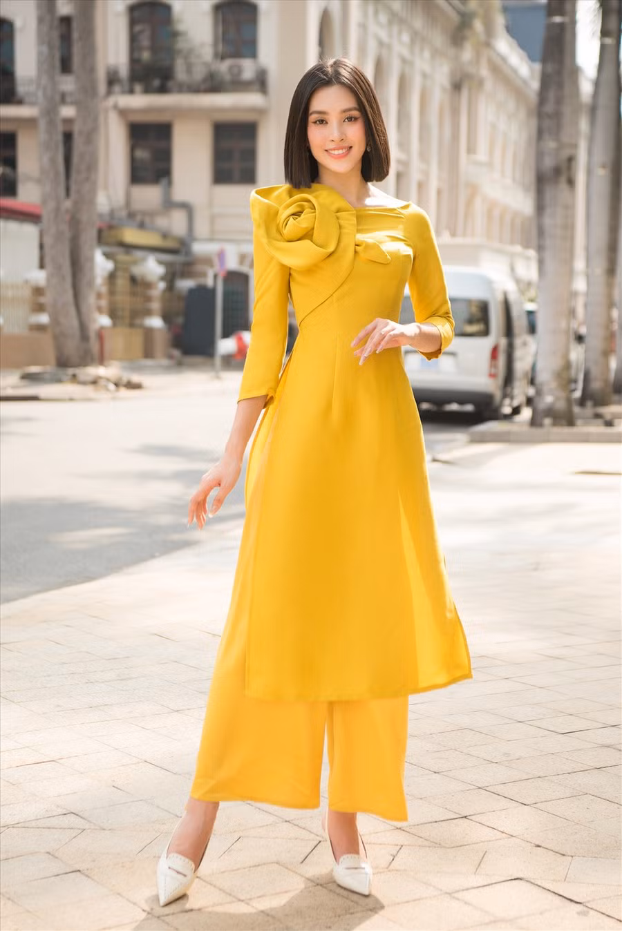 Về những dự định trong thời gian tới, Hoa hậu Tiểu Vy cho biết sẽ tập trung vào việc học và tham gia các dự án nghệ thuật khác. Ảnh: Quang Đức.