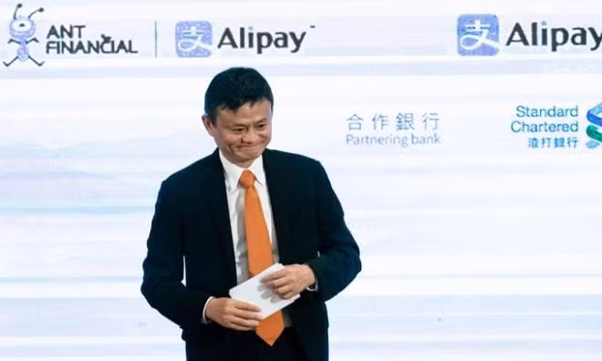 Jack Ma tại một sự kiện của Ant Group. (Ảnh: Bloomberg)