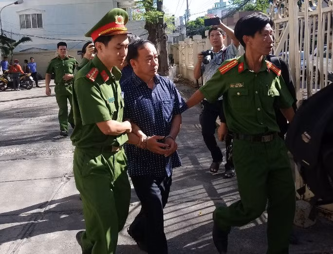 Bị can Nguyễn Hữu Hoành -bị bắt giữ