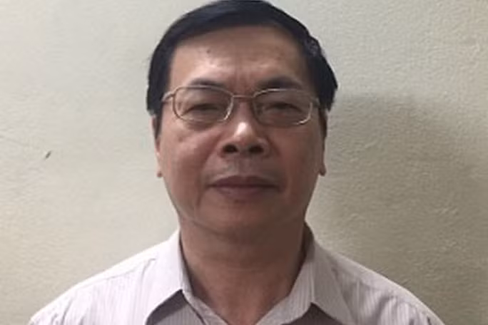 Ông Vũ Huy Hoàng thời điểm bị bắt - Ảnh: Bộ Công an