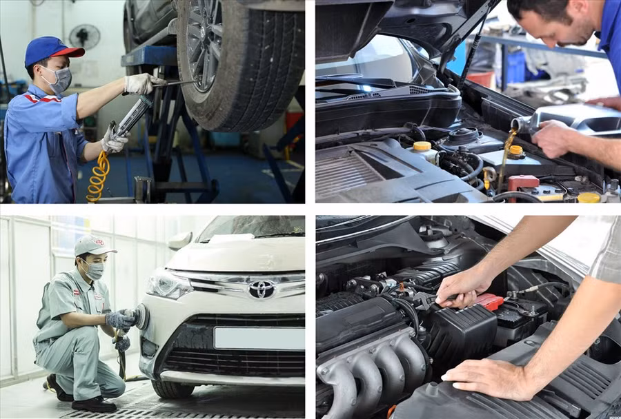 Bảo dưỡng ôtô định kỳ giúp xe luôn hoạt động trong trạng thái tốt nhất. (Đồ họa: Trang Thiều)
