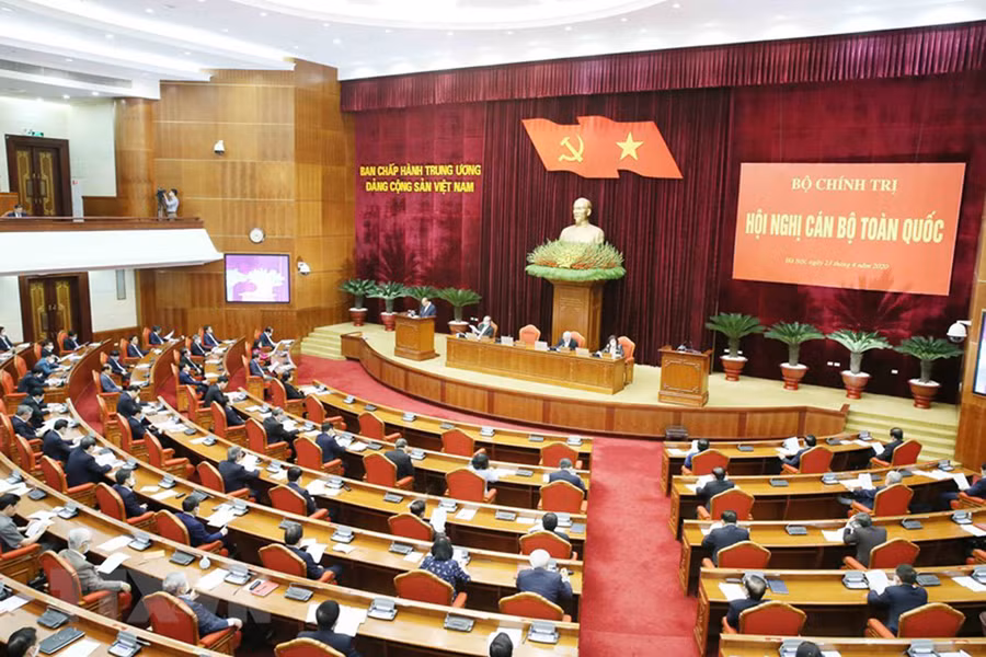  Toàn cảnh Hội nghị cán bộ toàn quốc. Nguồn: Tuyên Giáo Điện tử