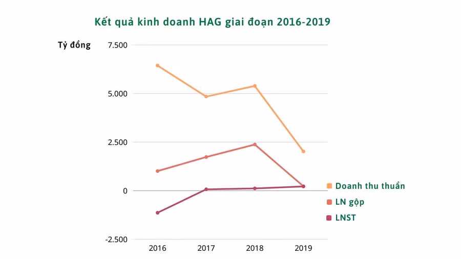  Nguồn: Báo cáo tài chính HAG