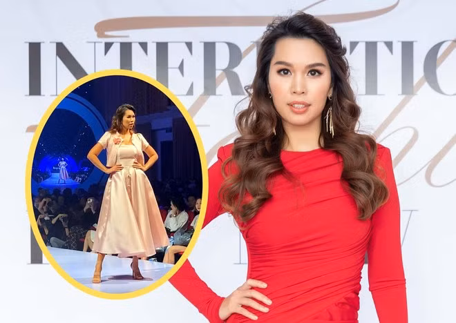 Siêu mẫu Hà Anh khoe thần thái vạn người mê trên sân khấu International Fashion Runway ẢNH: BTC