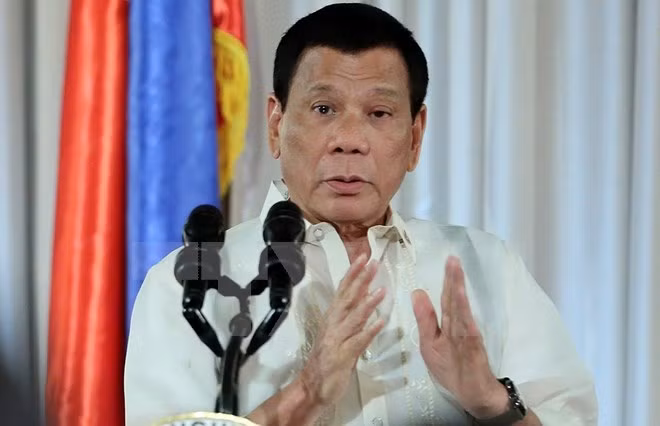 Tổng thống Philippines Rodrigo Duterte. (Nguồn: EPA/TTXVN)