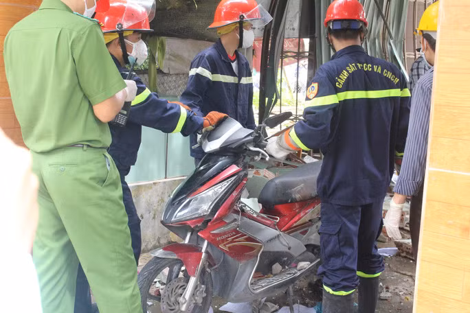 Xe máy của gia đình nạn nhân