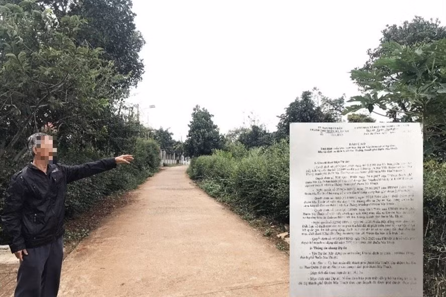 Một góc thôn 1, xã Hoà Thắng (TP.Buôn Ma Thuột, tỉnh Đắk Lắk) - vùng sắp bị giải toả để làm khu tái định cư cho các hộ dân bị thu hồi đất để thực hiện dự án đường Đông - Tây. Ảnh: Bảo Trung