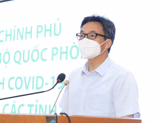  Phó Thủ tướng Vũ Đức Đam phát biểu tại buổi làm việc. (Ảnh: Hồng Pha/TTXVN phát)