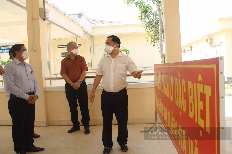 Khu vực cách ly đặc biệt tại Trung tâm y tế huyện Phù Cát. 