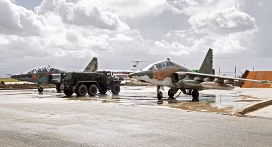 Một căn cứ không quân của Nga tại Syria.