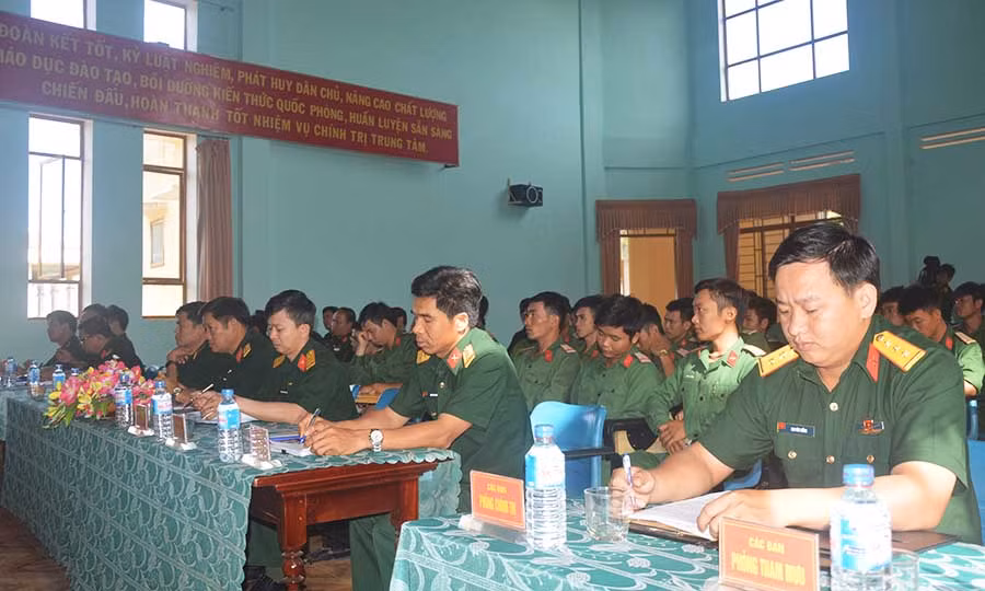  Quang cảnh lễ khai giảng. Ảnh: Anh Huy