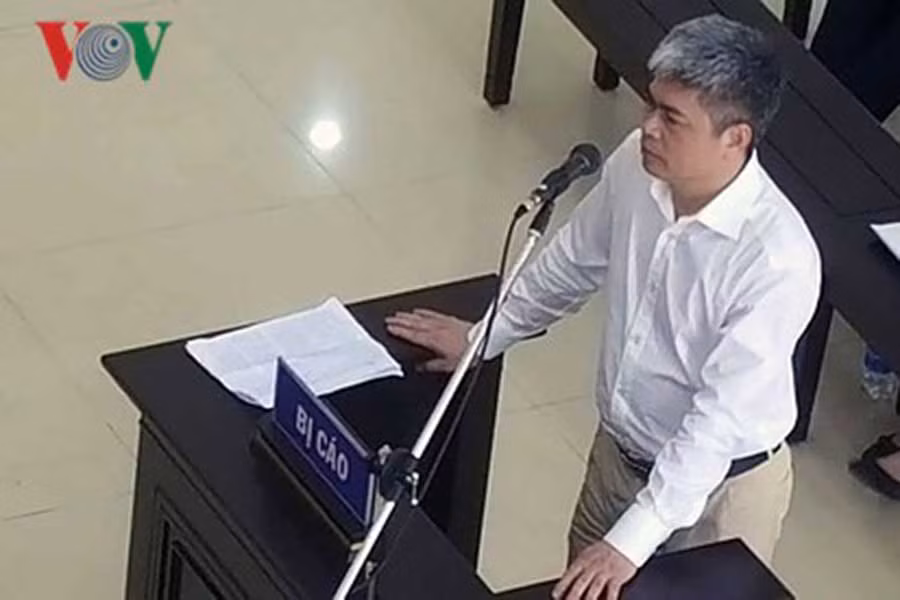 Bị cáo Nguyễn Xuân Sơn tại tòa phúc thẩm.