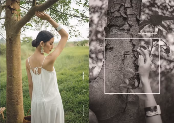 Chiếc váy hai dây tinh khôi đậm chất vintage, giúp ngày hè thêm dịu dàng.