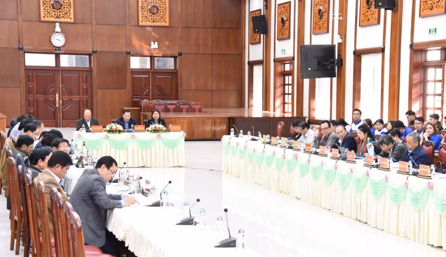 Quang cảnh hội nghị đối thoại. Ảnh: Đức Thụy