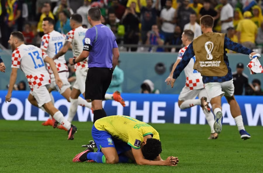 Tuyển Brazil dừng bước tại tứ kết World Cup 2022. Ảnh: AFP
