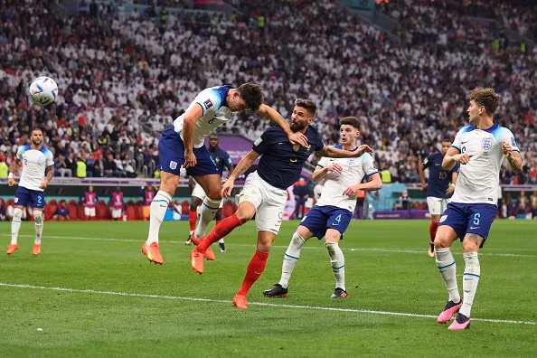 Bàn thắng của Giroud đã đưa đội tuyển Pháp vào bán kết. Ảnh: FIFA