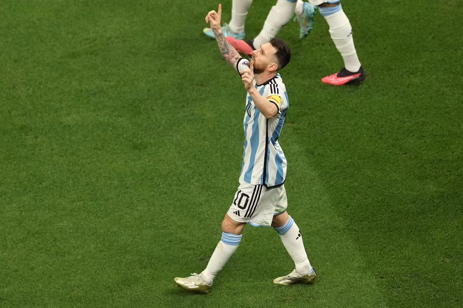 Messi tiếp tục thiết lập nên những kỷ lục. Ảnh: AFP