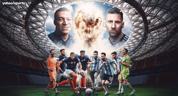 Argentina và Pháp đá chung kết tranh chức vô địch World Cup 2022. Nguồn: Yahoo Sports