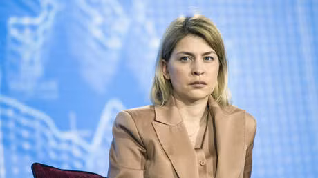 Phó Thủ tướng Ukraine phụ trách Hội nhập châu Âu và châu Âu - Đại Tây Dương Olga Stefanishina. Ảnh: Getty
