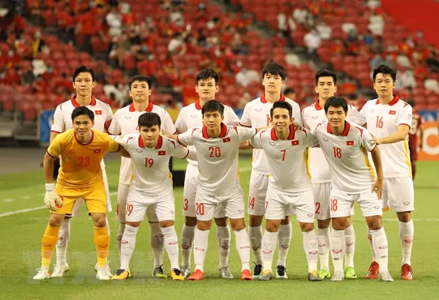 Tại AFF Cup 2022, tuyển Việt Nam nằm ở bảng B, gặp Malaysia, Singapore, Myanmar, Lào. Ảnh: Thế Vũ/TTXVN