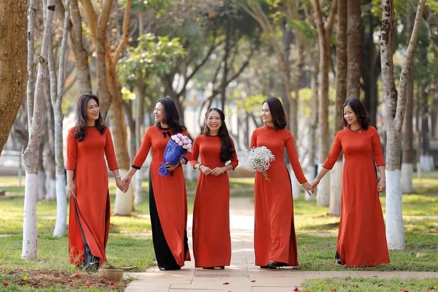  Phụ nữ Gia Lai có nhiều hoạt động hưởng ứng, tôn vinh áo dài. Ảnh: Minh Châu