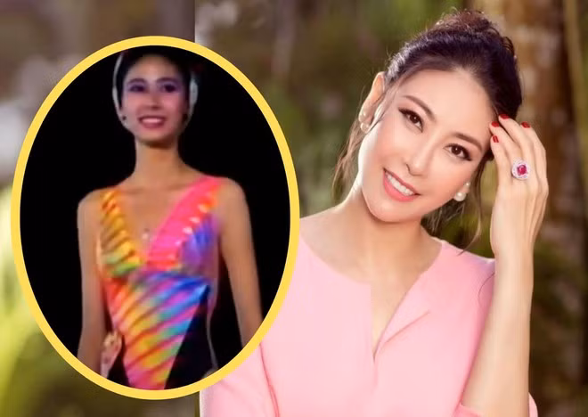 Hà Kiều Anh tung clip đăng quang Hoa hậu năm 16 tuổi ẢNH: FBNV