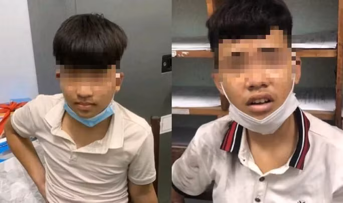 Nguyễn Đăng Công V. và Võ Bắc N. tại cơ quan Công an