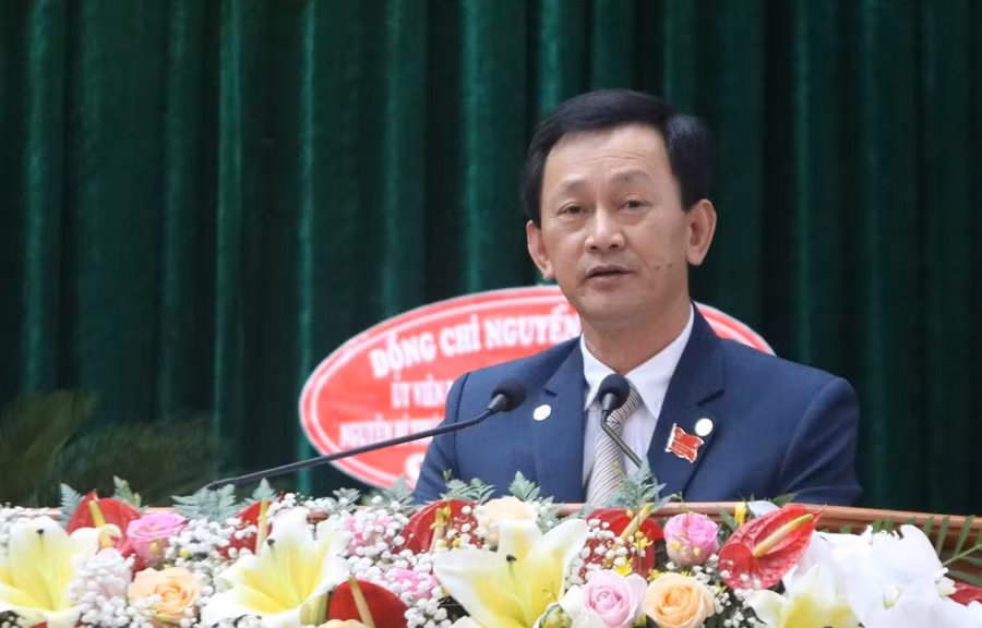 Ông Dương Văn Trang tái đắc cử Bí thư Tỉnh ủy Kon Tum nhiệm kỳ 2020-2025. (Ảnh: Cao Nguyên/TTXVN)