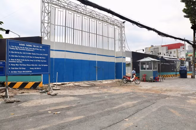 Khu đất 332 Tô Hiến Thành (Q.10, TP.HCM) hiện là dự án Sunshine Continental ẢNH: KHẢ HÒA