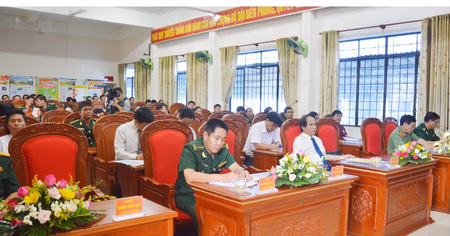Các đại biểu về dự đại hội. Ảnh: Anh Huy