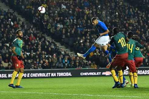 Tiền đạo Richarlison ghi bàn thắng duy nhất của trận đấu (Ảnh: Getty).