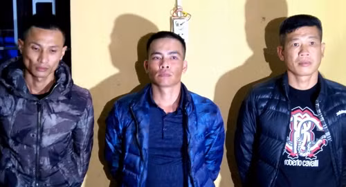 3 đối tượng An, Dũng, Nhị (từ trái qua)