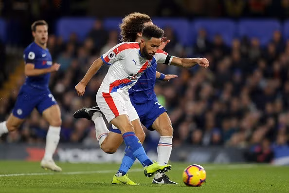 Townsend (áo trắng) gỡ hòa 1-1 cho Crystal Palace. Ảnh: Getty Images. Townsend (áo trắng) gỡ hòa 1-1 cho Crystal Palace. Ảnh: Getty Images.