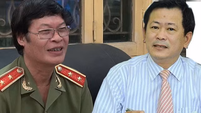 Trung tướng Hữu Ước và luật sư Trần Đình Triển.