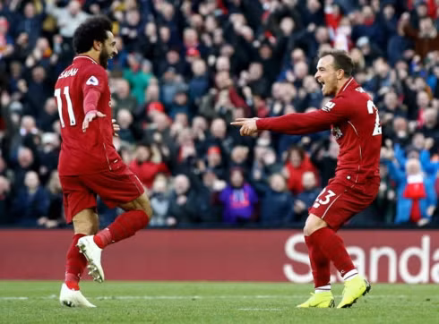  Salah khai thông bế tắc của trận đấu (Ảnh: Getty).