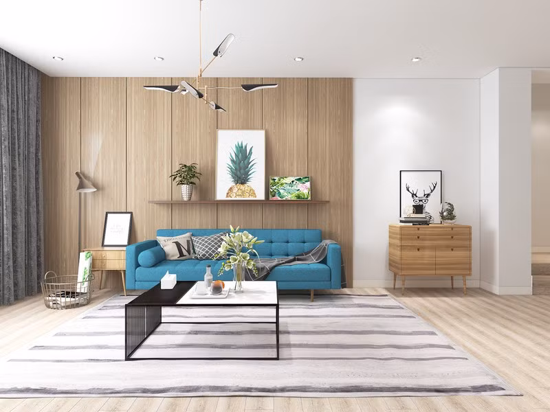 Với mục đích trang trí lại để cho thuê nên chủ đầu tư đã chọn những đồ vật và nội thất thật nổi bật để thu hút khách hàng.