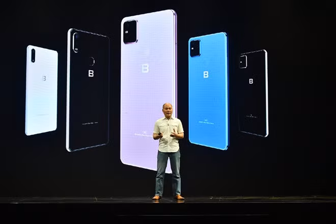 Ông Nguyễn Tử Quảng trong buổi ra mắt mẫu máy Bphone B86 ẢNH: C.T.V