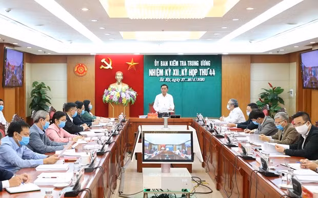 Kỳ họp 44 của Ủy ban Kiểm tra Trung ương.(Ảnh: Phương Hoa/TTXVN) Kỳ họp 44 của Ủy ban Kiểm tra Trung ương.(Ảnh: Phương Hoa/TTXVN)