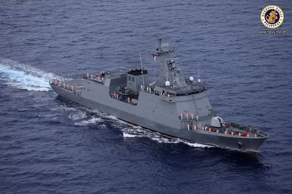 Tàu khinh hạm tên lửa BRP Jose Rizal - Ảnh: HẢI QUÂN PHILIPPINES