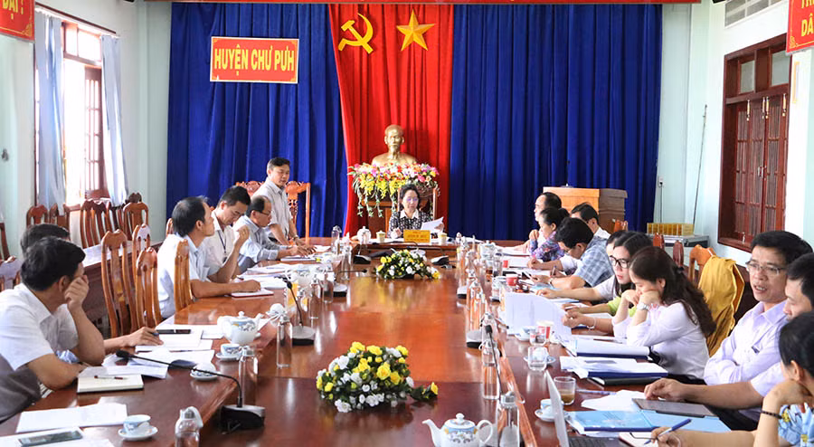 Quang cảnh buổi giám sát. Ảnh: Quang Tấn