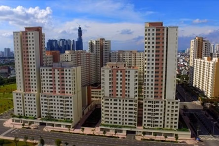 Khu nhà tái định cư thuộc Khu đô thị mới Thủ Thiêm. Ảnh: Ngọc Tiến 