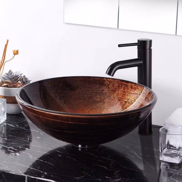 Bồn rửa lấy cảm hứng từ chiếc bát lớn, mang đến phong cách độc đáo trong phòng tắm.