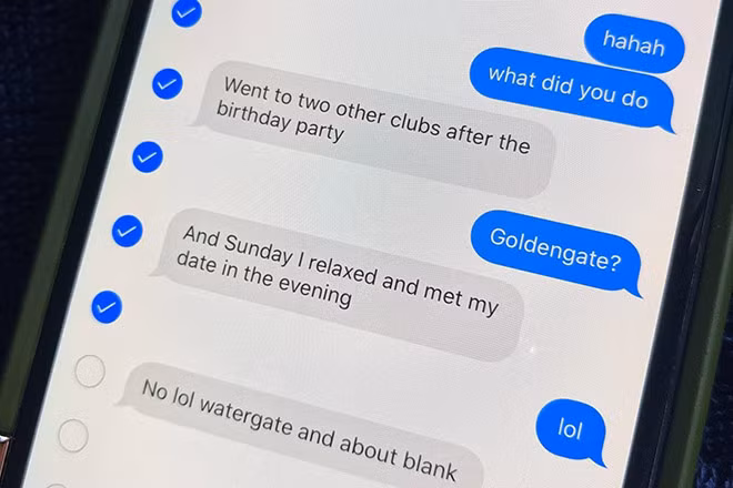 Người dùng iMessages của Apple hiện chưa thể chỉnh sửa tin nhắn đã gửi. ẢNH CHỤP MÀN HÌNH