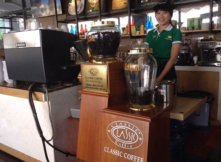 Thương hiệu cà phê Classic đã được đăng ký nhãn hiệu. Ảnh: Lê Lan Thương hiệu cà phê Classic đã được đăng ký nhãn hiệu. Ảnh: Lê Lan