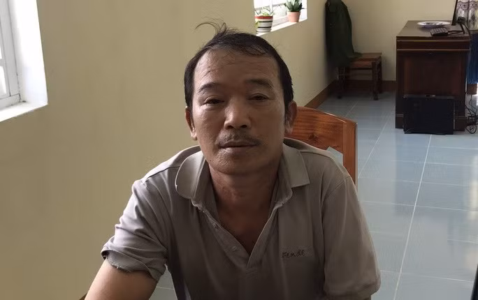  Đối tượng Nguyễn Văn Năm sau khi bị bắt giữ. Ảnh: Công an Bình Định