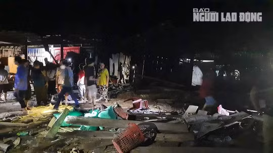 Ngôi nhà bị san phẳng hoàn toàn