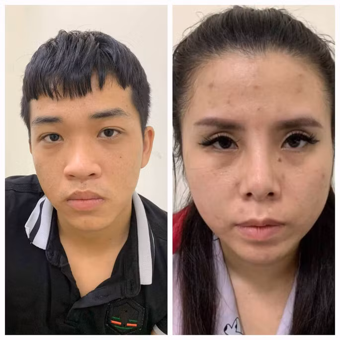 Hình ảnh Mai Gia Thái Bình và Dương Thị Thanh Phương lúc bị Công an quận Hải Châu bắt giữ