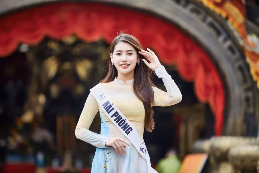 BTV - MC của Đài truyền hình CAND Phạm Hoàng Thu Uyên (SBD 601) đến từ Hải Phòng nhận được sự quan tâm của cộng đồng fan sắc đẹp.